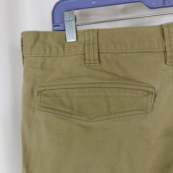 Carhartt Cargo Shorts Mens 36x10 Relaxed Fit Dark Khaki Canvas Pockets - Picture 4 of 10